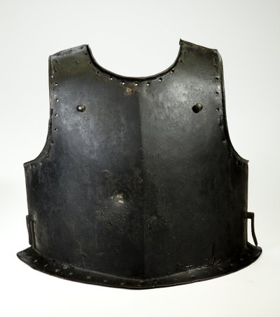 Brystplate for en Harquebusier, ca. 1625-50 (jern og svart maling) av (attr.to) German School