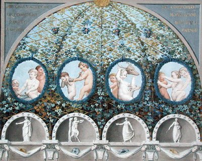Design for a Ceiling Fresco, utgitt ca. 1780 (gouache, blekk og akvarell på etset bunn) (se også 192025-026 av (c.1489 1534) (after) Correggio