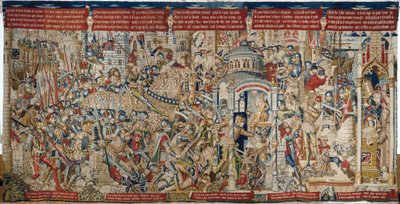 Der Trojanische Krieg: Die Zerstörung von Troja, ca. 1470 von (fl.1450-75) Master of Coetivy