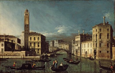 Kanalscene, Venezia av Giovanni Antonio Canal