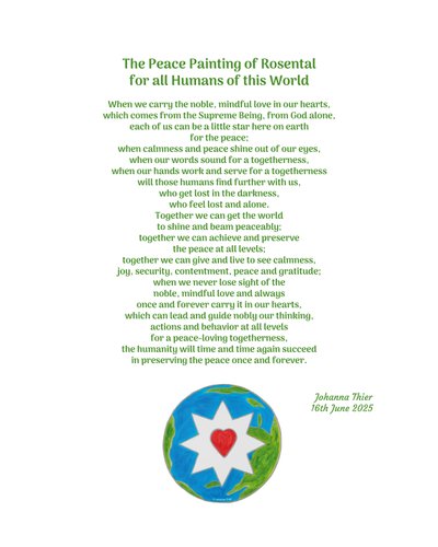 The Peace Painting of Rosental for all Humans of this World av Johanna Thier
