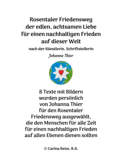 Rosentaler Friedensweg av Johanna Thier