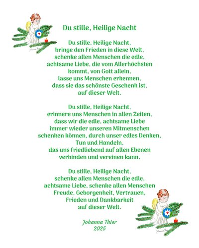 Du stille, hellige natt av Johanna Thier