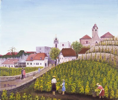 Druehøsting i Dürnstein av Regine Dapra