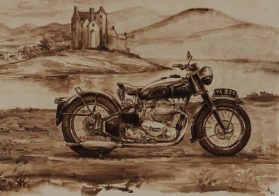 Ariel Square Four 1948 av Jörg-Peter Rabe