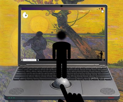 Møtet mellom verden og jord (fra serien Windows) av Alexander Eibach