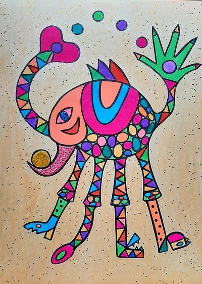 Sjiraffgris av Steffi_Seiler_Art