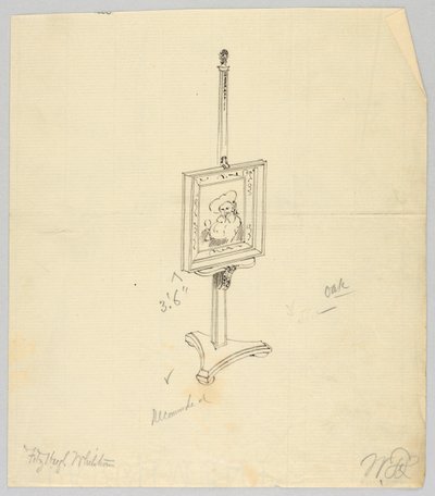Design for eik maleri staffeli av A.N. Davenport Co.