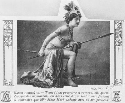 Mata Hari i en krigsdans, tidlig på 1900-tallet av A. Bert