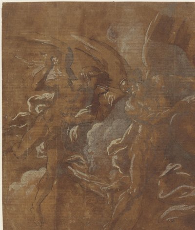 To bevingede menn av A. Carracci (attributed to)