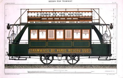 Design for en trikk av A. Cheneveau