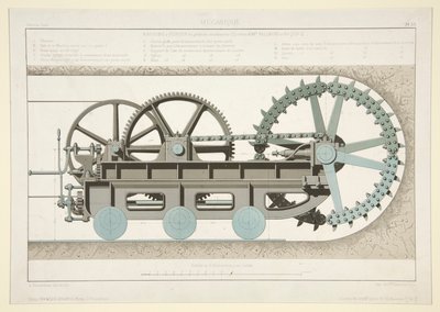 Studie av tunnelmaskin ( av A. Cheneveau