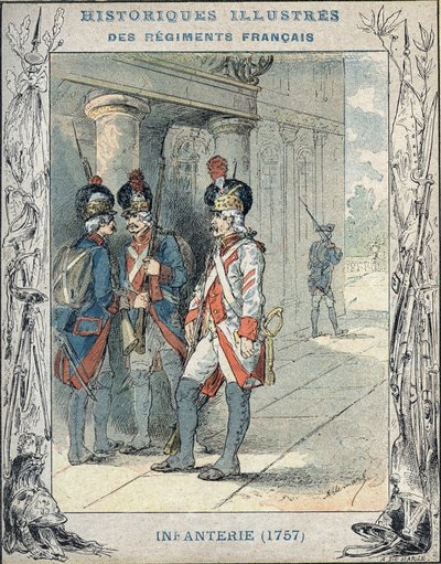 fransk infanteri av A. Demarle