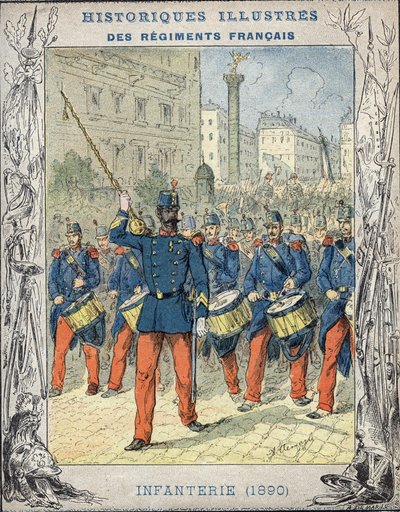 fransk infanteri av A. Demarle