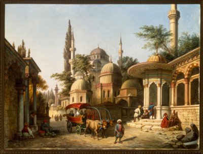 Utsikt over en moske i Istanbul av A. Finke
