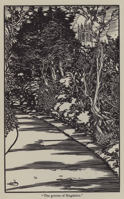 Illustrasjon for The Essays of Elia av Charles Lamb (litho) av A. Garth Jones