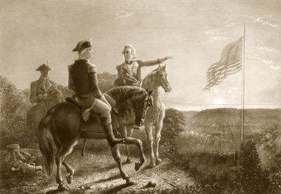 The Dawn of Peace, Morning of the Surrender of Yorktown, pub. 1881 av A. Gilchrist Campbell