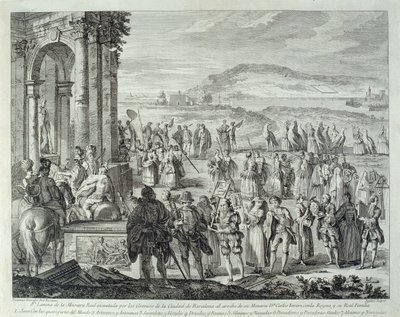 prosesjon av Janus, 1764 av A. J. De Fehrt