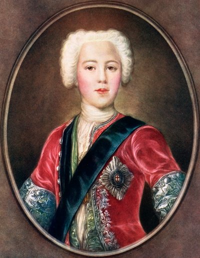 'The Young Chavalier', prins Charles Edward Stuart, ca 1730-tallet. av A J Skrimshire