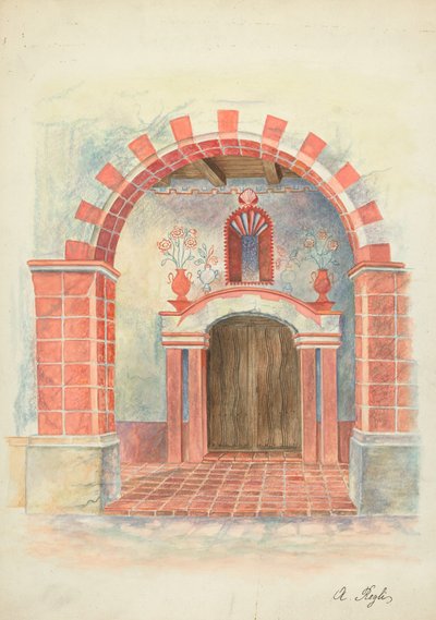 Restaureringstegning av A. Regli