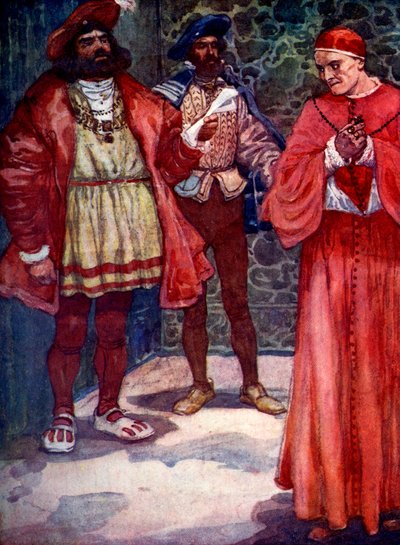 Henry sendte Wolsey bort fra retten, c1529, 1905. av A. S. Forrest