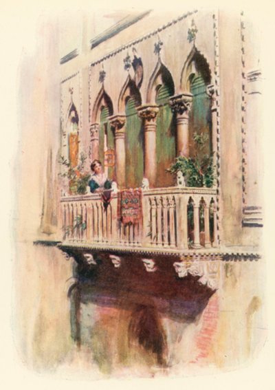 Balkong Palazzo Bragadin av A. Trevor Haddon