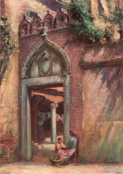 Inngang til Cortile of the Ca" Amadi av A. Trevor Haddon