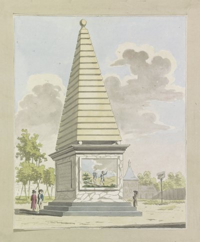 Dekorasjon i plantasjen, 1795 Ti plater av dekorasjonene på Alliantiefeest i Amsterdam i 1795 (serietittel) av A. Verkerk