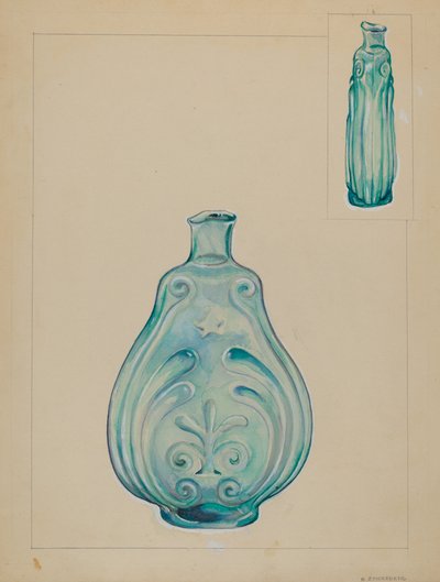 Glassflaske av A. Zaidenberg
