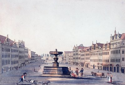 Hestemarked, ca. 1810 av A. and Berka, Johann Gustav