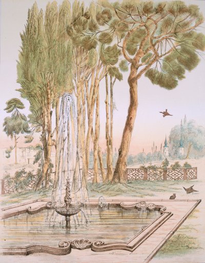En hage i Tyrkia, pub. 1883. av A. de Beaumont