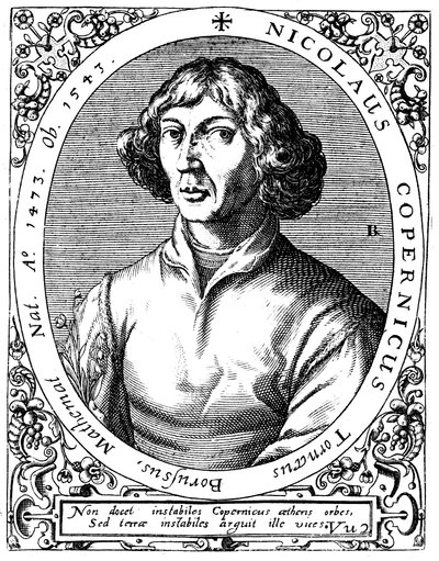 Nicolaus Copernicus , polsk astronom, 1645 av A. de Bry