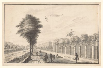 De Post Rijswijk sett fra Noordwijk Rijswijk (tittel på objekt) av A. de Nelly (attributed to)