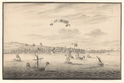 Utsikt over Grissee Grissee (tittel på objekt) av A. de Nelly (possibly)