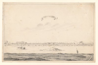 Utsikt over Passoeroean Passourouang (tittel på objekt) av A. de Nelly (possibly)