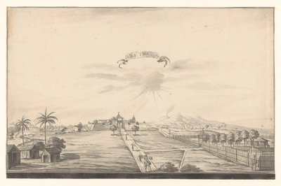 Utsikt over festningen Salatiga Salatiga (tittel på objekt) av A. de Nelly (possibly)