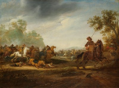 Kavaleriets trefning av A. van Hoef (attributed to)