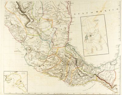 Et nytt kart over Mexico og tilstøtende provinser av Aaron Arrowsmith
