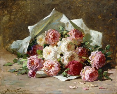 En bukett med roser av Abbott Fuller Graves