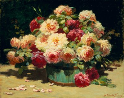 En overflod av roser (olje på lerret) av Abbott Fuller Graves