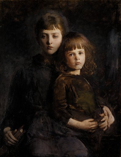 Bror og søster Mary og Gerald Thayer, 1889. av Abbott Handerson Thayer