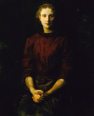 Portrett av en dame fru William B. Cabot, 1900-1902. av Abbott Handerson Thayer