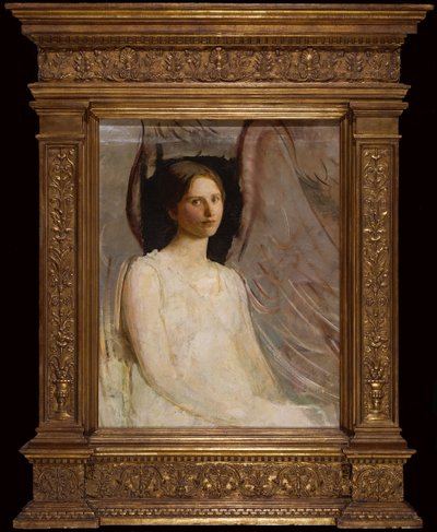 Studie for sittende engel av Abbott Handerson Thayer