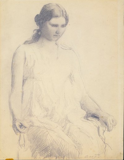 Studie av en ung kvinne av Abbott Handerson Thayer