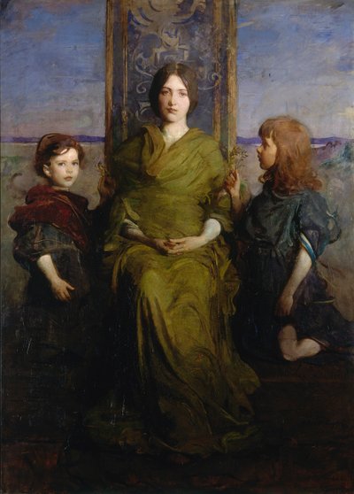 Jomfru på tronen av Abbott Handerson Thayer