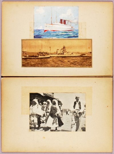 Hvit mot himmelen – arabere, studiemappe for boken *Skjul farge i dyreriket* av Abbott Handerson Thayer