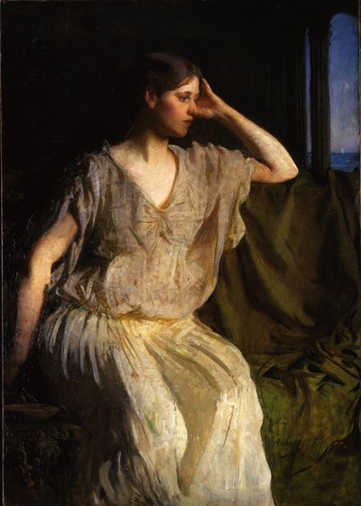 Kvinne i gresk kjole, ca. 1894 av Abbott Handerson Thayer