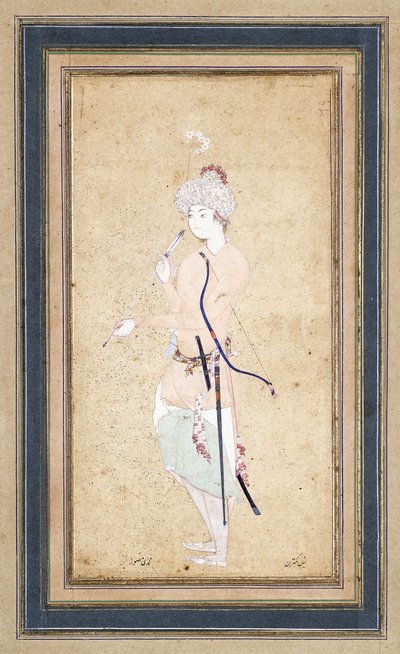 En ung bueskytter, ca. 1580 av Abd Allah Musawwir
