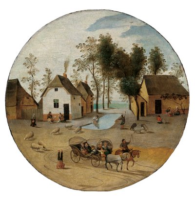 Juni måned, ca. 1606 av Abel Grimmer or Grimer