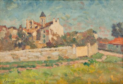 Paysage (olje på lerret) av Abel Lauvray